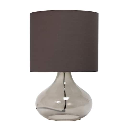 Simple Designs Glass Raindrop Table Lamp